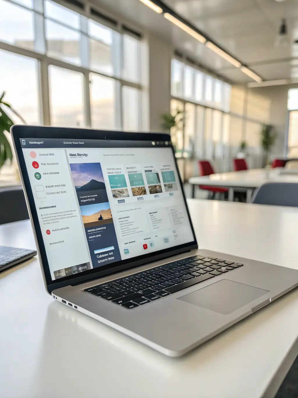 Image of a user-friendly website content management system (CMS) interface, allowing easy updates and content additions.