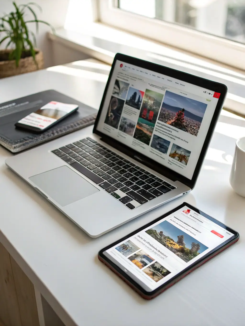 Site internet professionnel adapté aux mobiles, tablette et ordinateur créé par GEVdigital